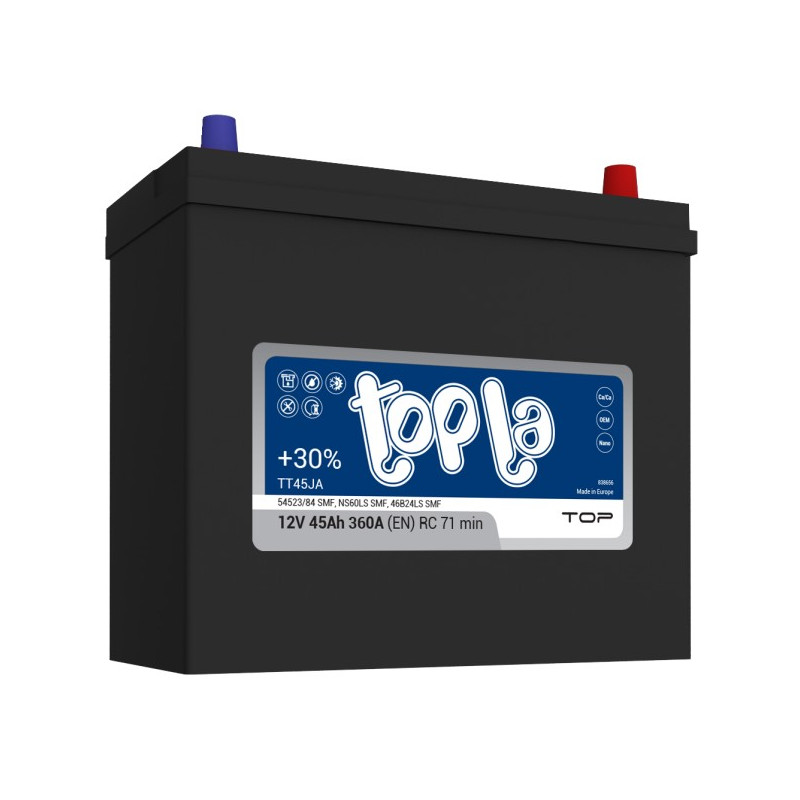 Akumulator Topla Top JAP 12V 45Ah 360A P+ TT45JA