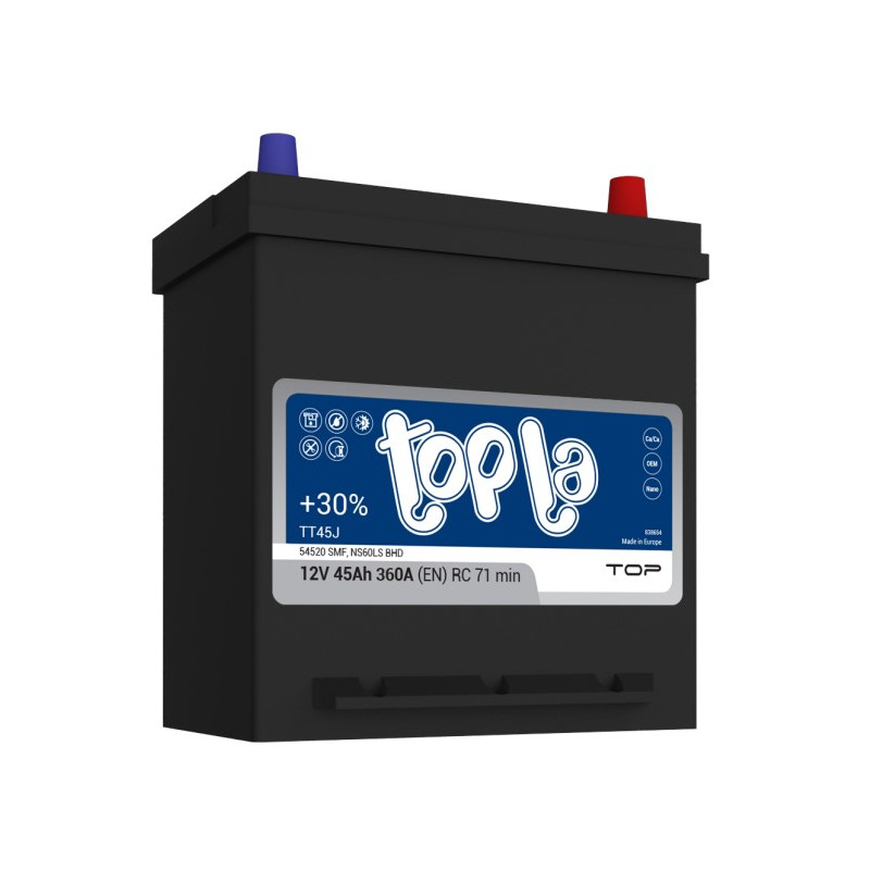 Akumulator Topla Top JAP 12V 45Ah 360A P+ TT45J