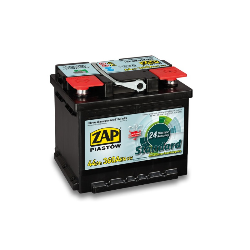 Akumulator ZAP Standard 12V 44Ah 360A P+ 54460
