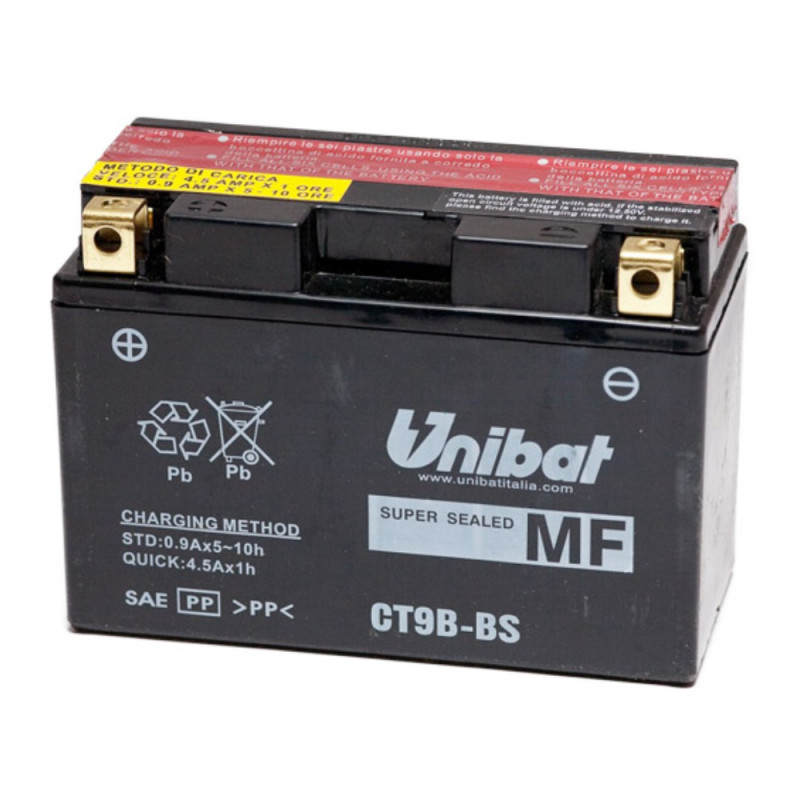 Akumulator Unibat MF AGM 12V 8Ah 120A L+ CT9B-BS