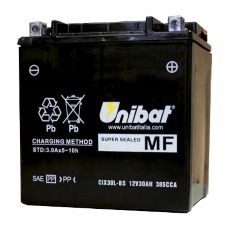 Akumulator Unibat MF AGM 12V 30Ah 385A P+ CIX30L-BS