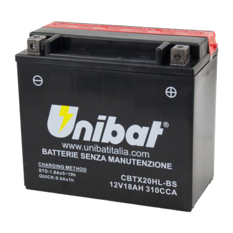 Akumulator Unibat MF AGM 12V 18Ah 310A P+ CBTX20HL-BS