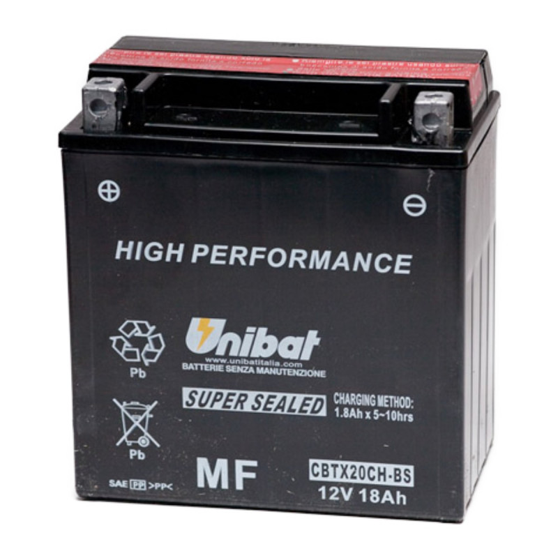 Akumulator Unibat MF AGM 12V 18Ah 270A L+ CBTX20CH-BS