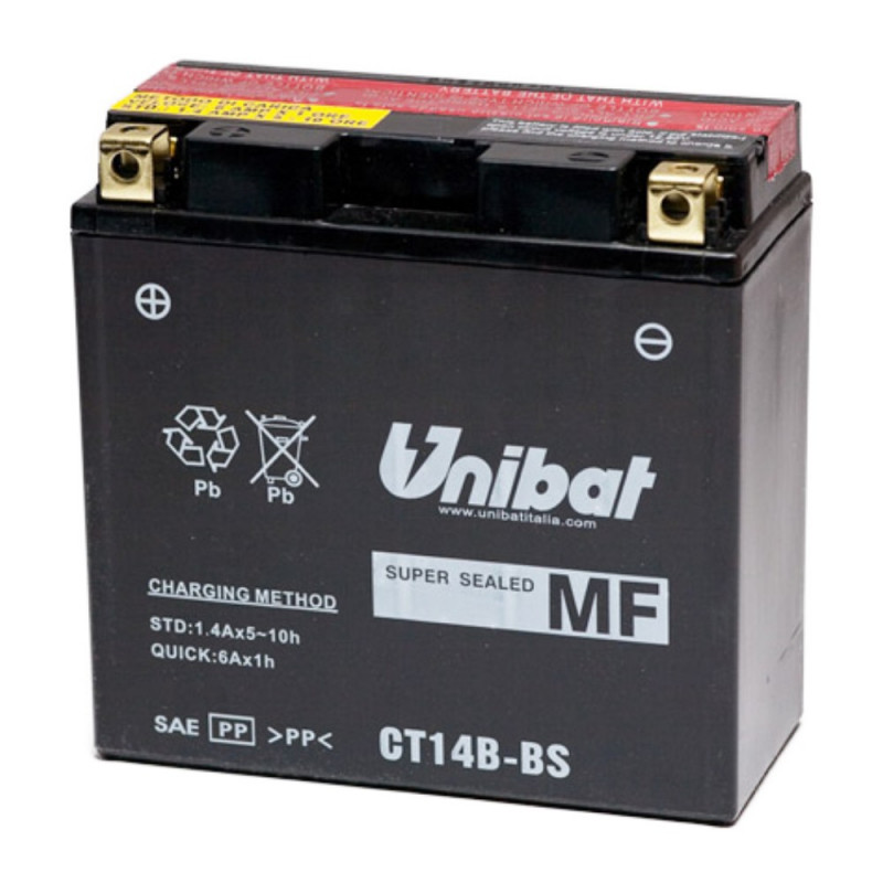 Akumulator Unibat MF AGM 12V 12Ah 210A L+ CT14B-BS