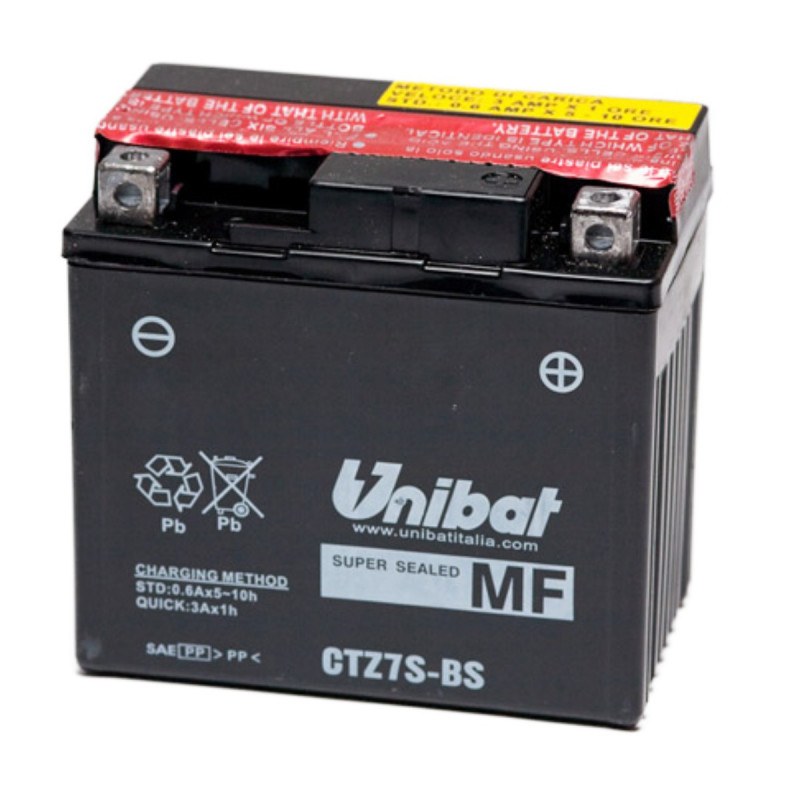 Akumulator Unibat MF AGM 12V 6Ah 130A P+ CTZ7S-BS