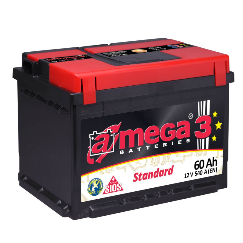 Akumulator Amega Standard M3 12V 60Ah 540A P+