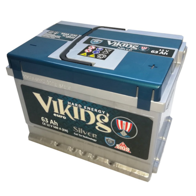 Akumulator Viking Silver 12V 63Ah 560A P+ VS63