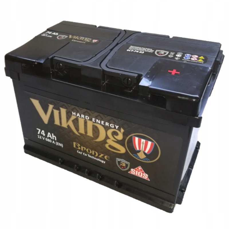 Akumulator Viking Bronze 12V 74Ah 680A P+ MV74