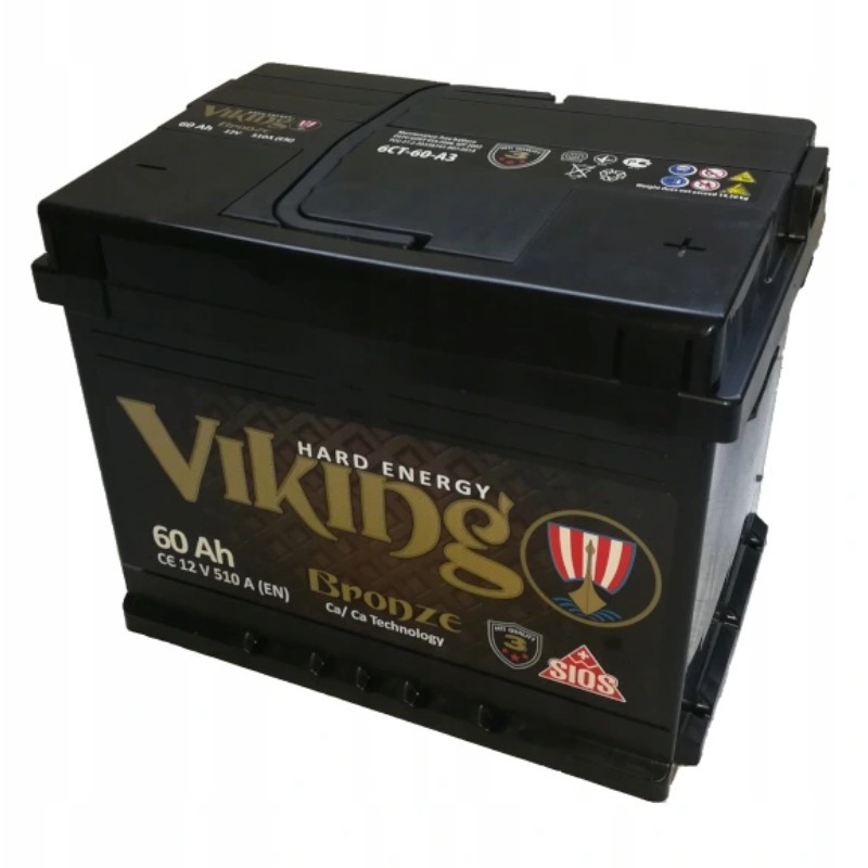 Akumulator Viking Bronze 12V 60Ah 510A P+ MV60
