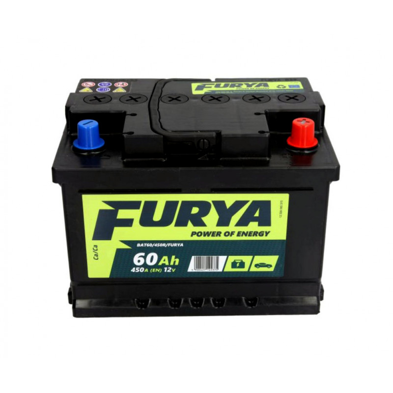 Akumulator Furya 12V 60Ah 450A P+ BAT60/450R/FURYA
