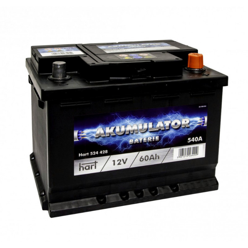 Akumulator Hart 12V 60Ah 540A P+ 524428