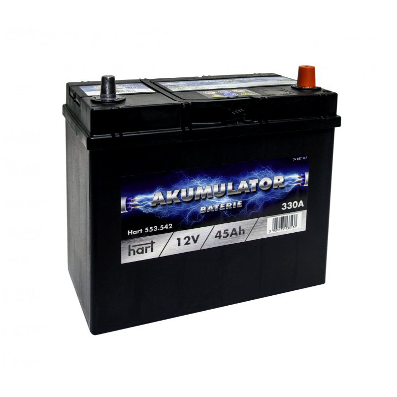 Akumulator Hart 12V 45Ah 330A P+ 553542