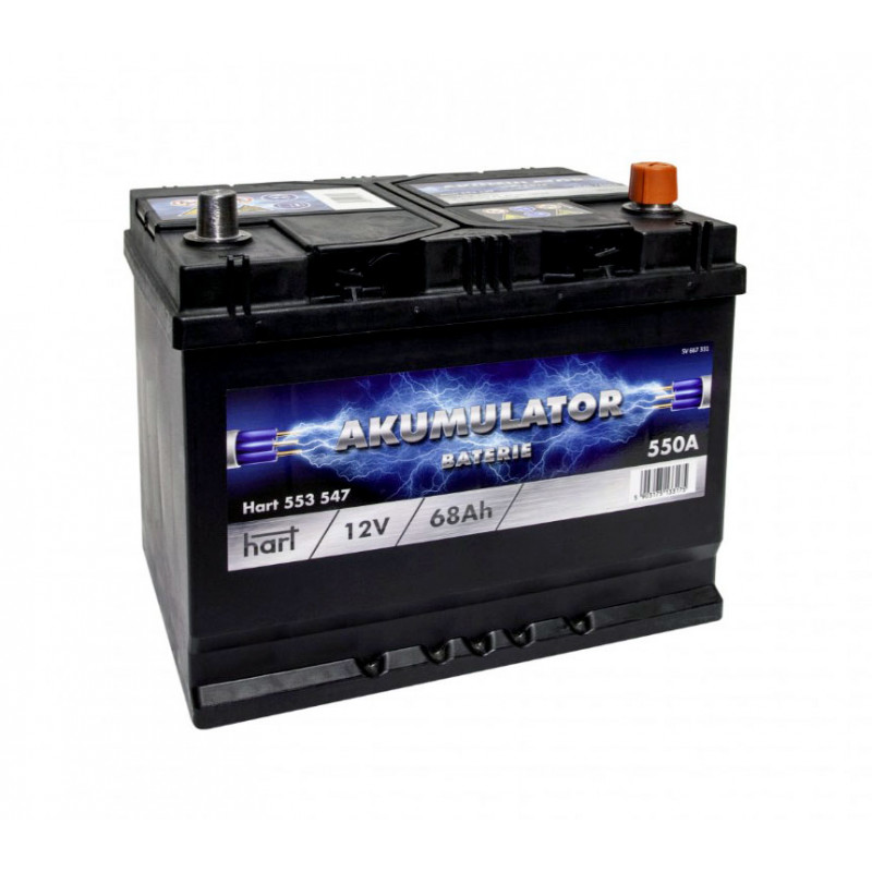 Akumulator Hart 12V 68Ah 550A P+ 553547