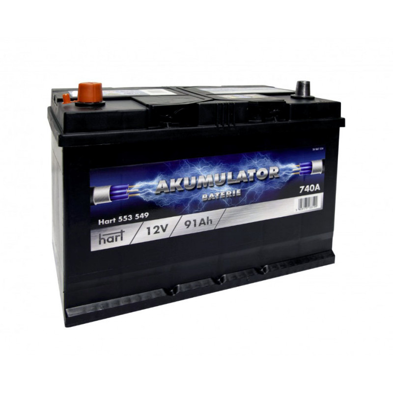Akumulator Hart 12V 91Ah 740A L+ 553549