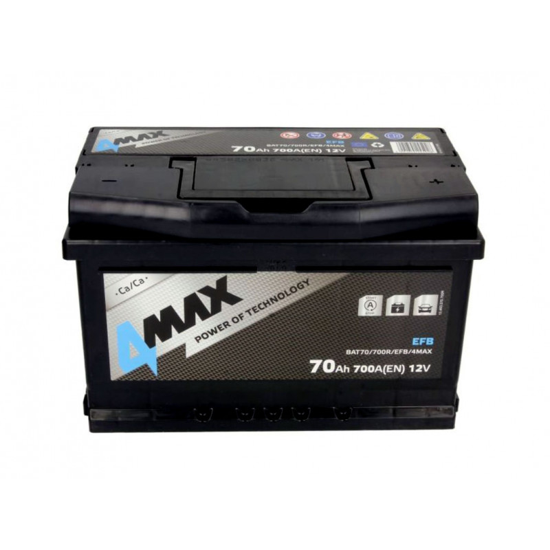 Akumulator 4Max EFB 12V 70Ah 700A P+ BAT70/700R/EFB/4MAX
