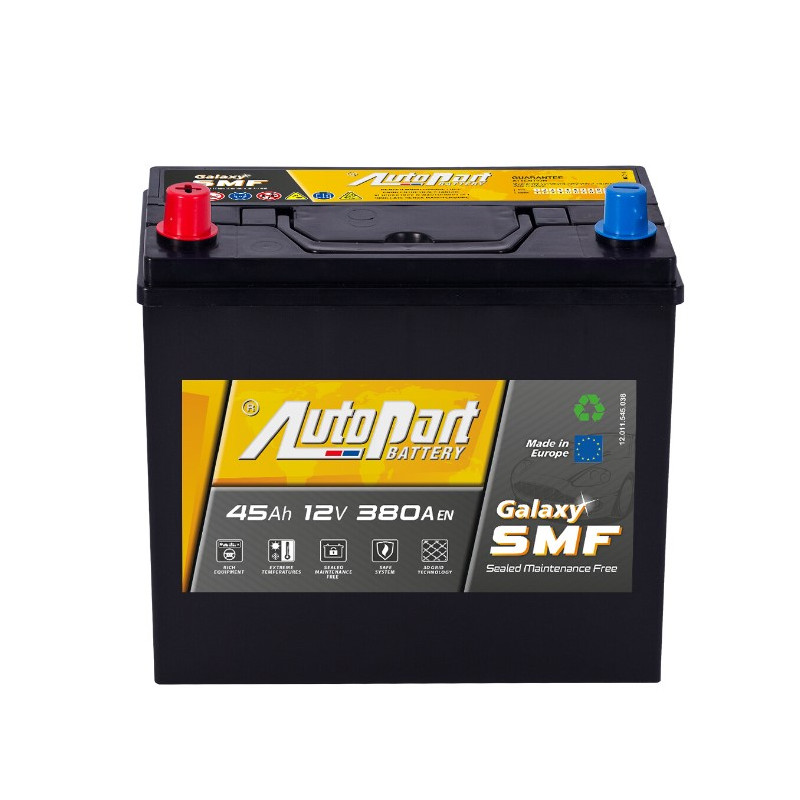 Akumulator Autopart Galaxy SMF 12V 45Ah 380A L+ 545-091