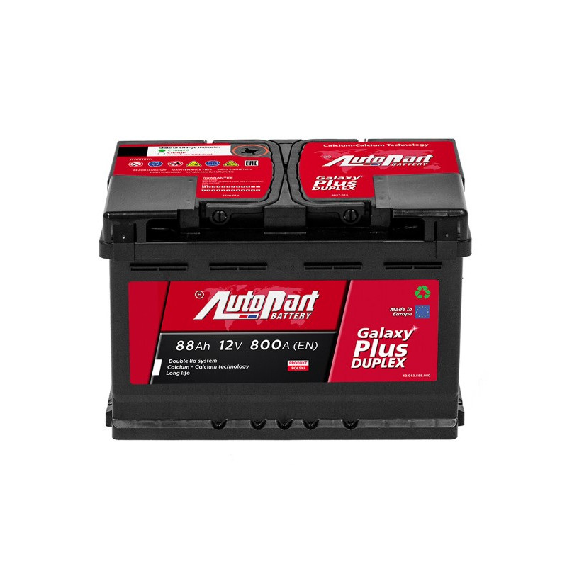 Akumulator Autopart Galaxy Plus Duplex 12V 88Ah 800A L+ 588-351