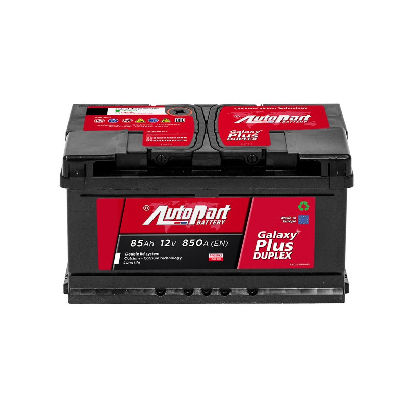Akumulator Autopart Galaxy Plus Duplex 12V 85Ah 850A P+ 585-450