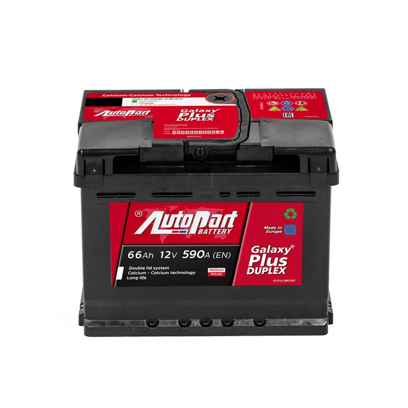 Akumulator Autopart Galaxy Plus Duplex 12V 66Ah 590A P+ 566-250