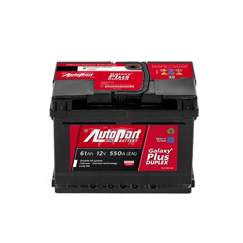 Akumulator Autopart Galaxy Plus Duplex 12V 61Ah 550A P+ 561-250