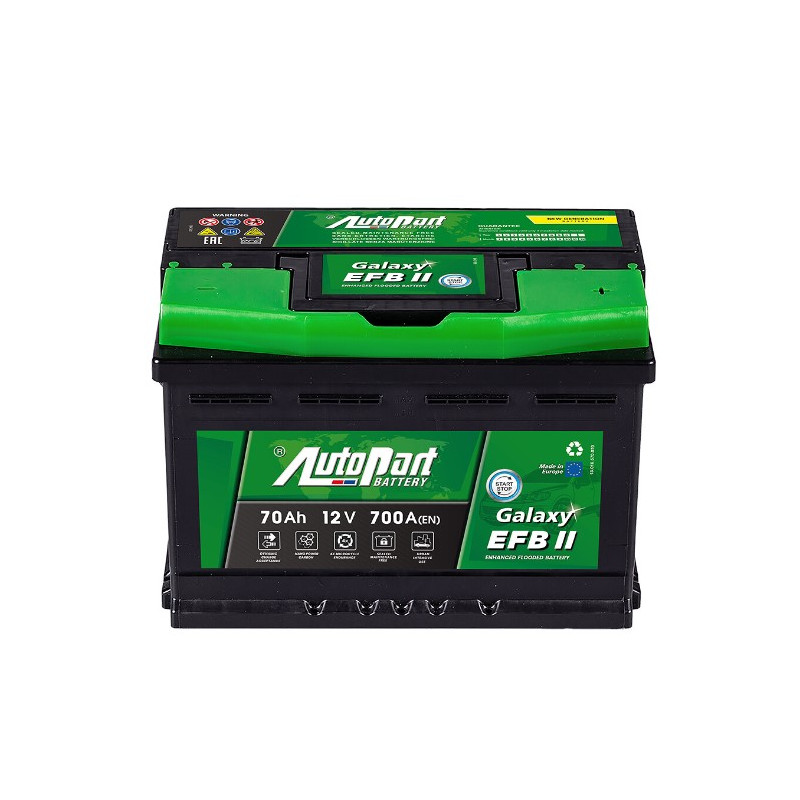 Akumulator Autopart Galaxy EFB II 12V 70Ah 700A P+ 570-382
