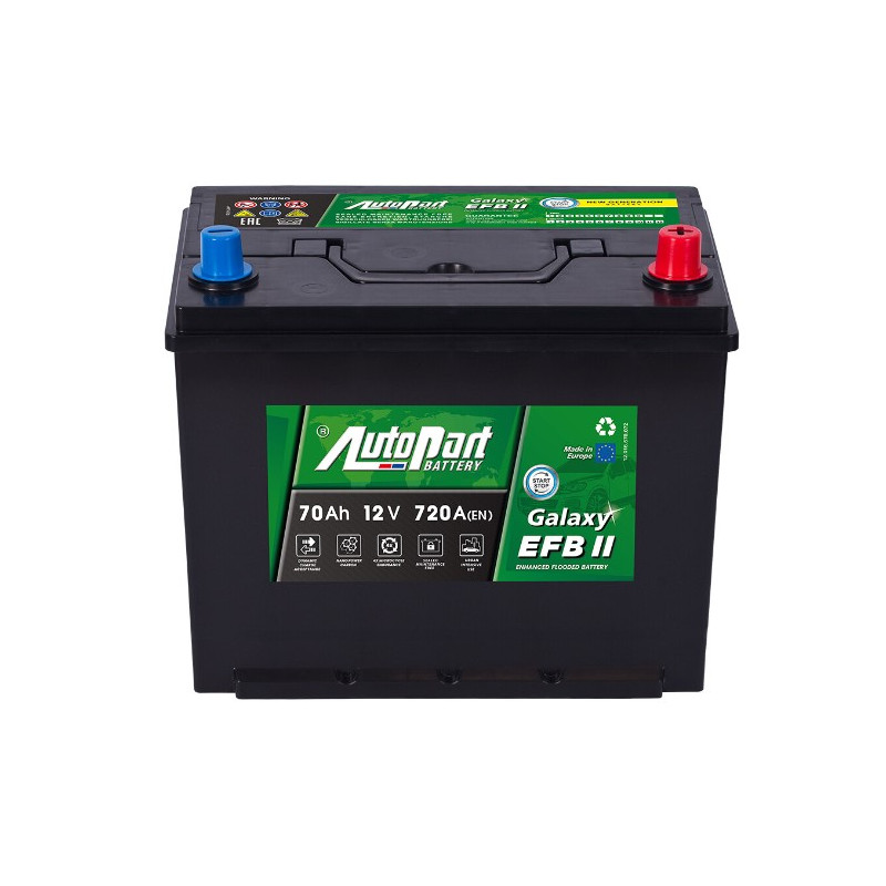 Akumulator Autopart Galaxy EFB II 12V 70Ah 720A P+ 570-082