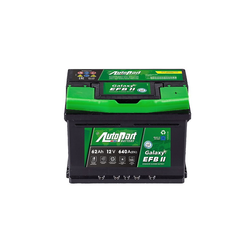Akumulator Autopart Galaxy EFB II 12V 62Ah 640A P+ 562-282