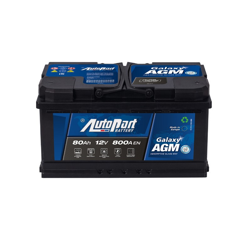 Akumulator Autopart Galaxy AGM 12V 80Ah 800A P+ 580-475
