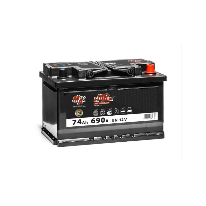 Akumulator Empex 12V 74Ah 690A P+ 56045