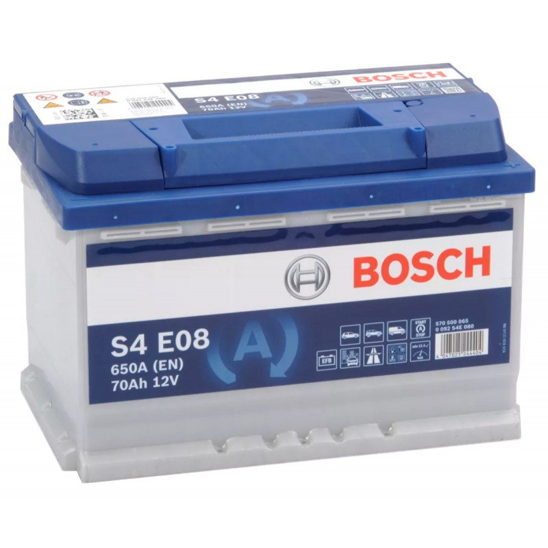 Akumulator Bosch EFB 12V 70Ah 760A P+ S4E08