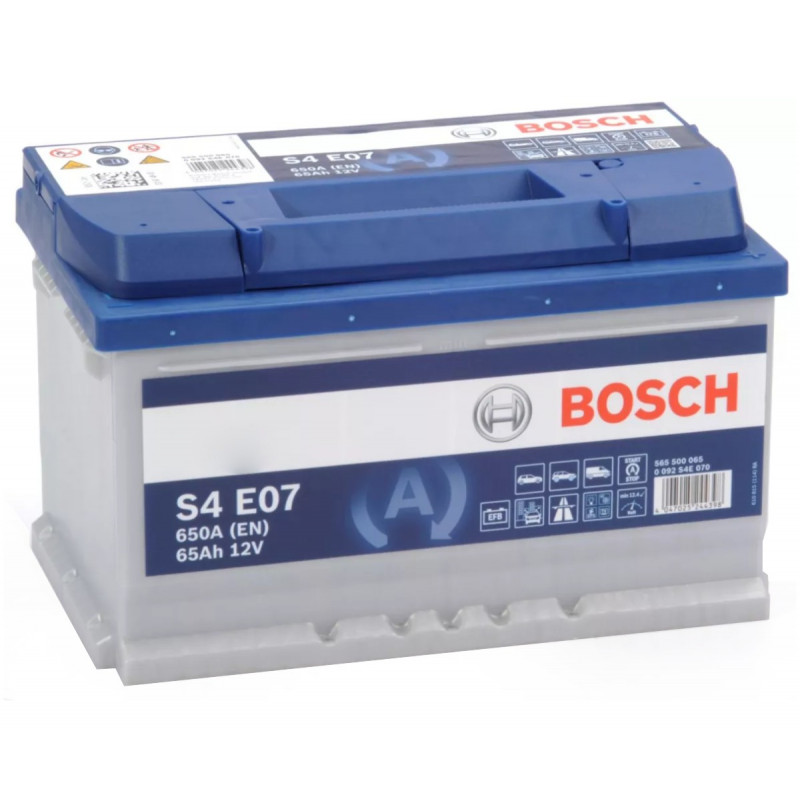 Akumulator Bosch EFB 12V 65Ah 650A P+ S4E07