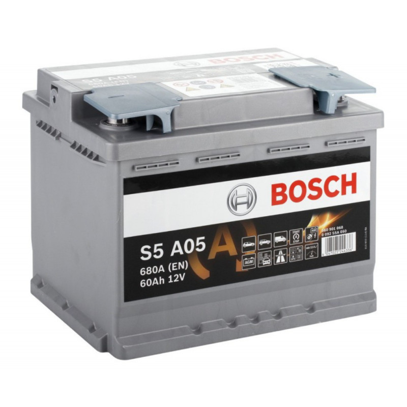 Akumulator Bosch AGM 12V 60Ah 680A P+ S5A05