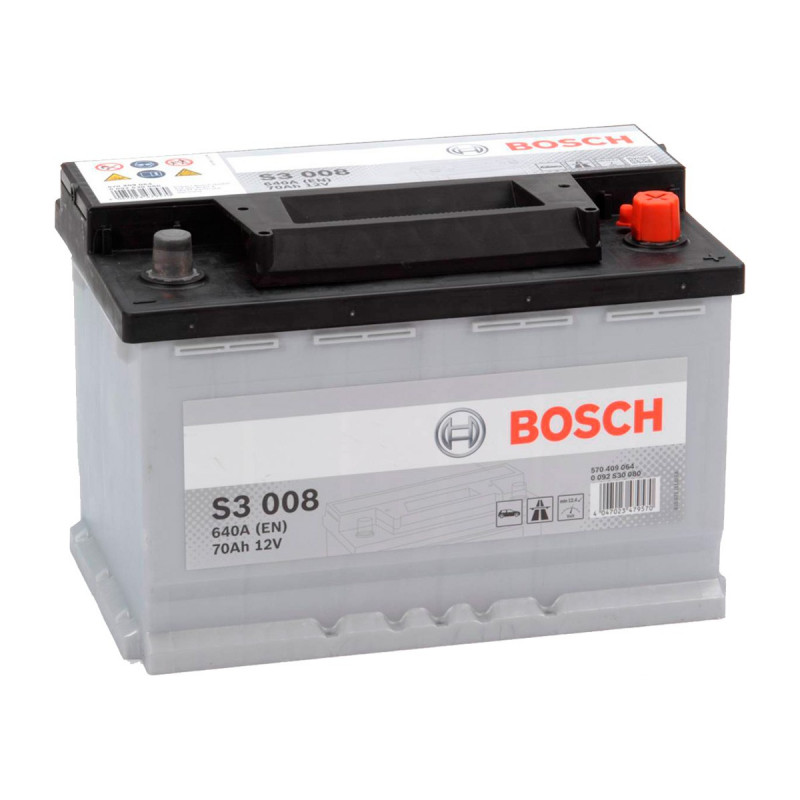 Akumulator Bosch 12V 70Ah 640A P+ S3008