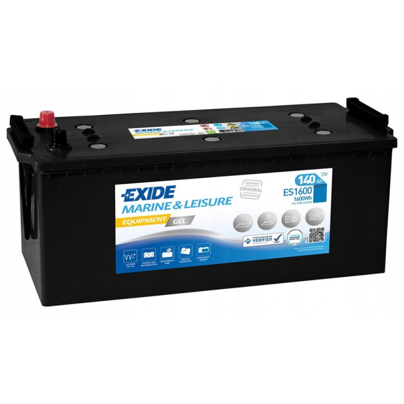 Akumulator Exide Marine&Leisure GEL 12V 140Ah 1600Wh L+ ES1600
