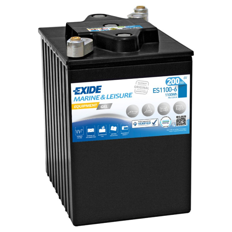 Akumulator Exide Marine&Leisure GEL 6V 200Ah 1100Wh P+ ES1100-6