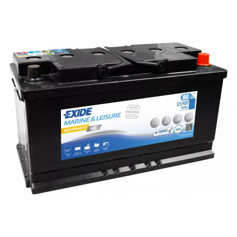 Akumulator Exide Marine&Leisure GEL 12V 80Ah 900A P+ ES900