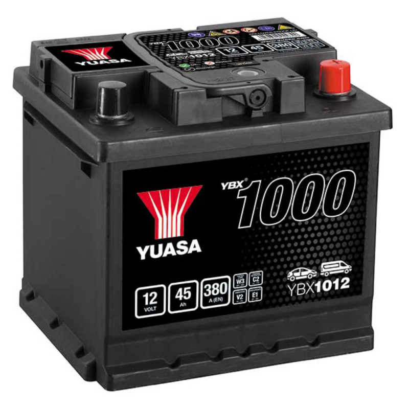 Akumulator Yuasa 12V 45Ah 380A P+ YBX1012