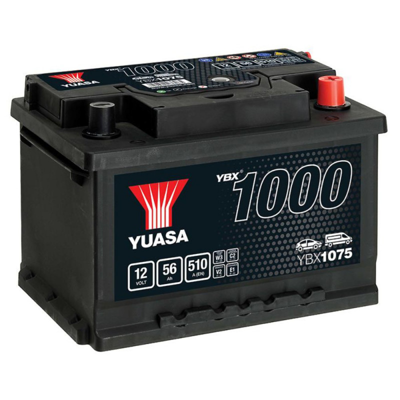 Akumulator Yuasa 12V 56Ah 510A P+ YBX1075
