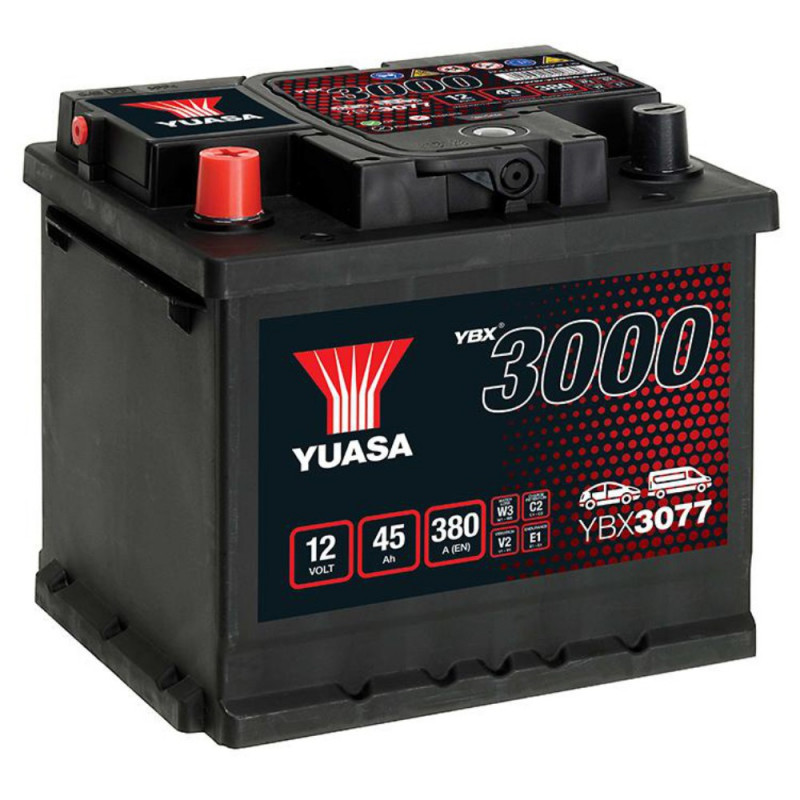Akumulator Yuasa 12V 45Ah 380A L+ YBX3077