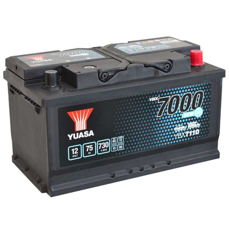 Akumulator Yuasa EFB 12V 75Ah 730A P+ YBX7110