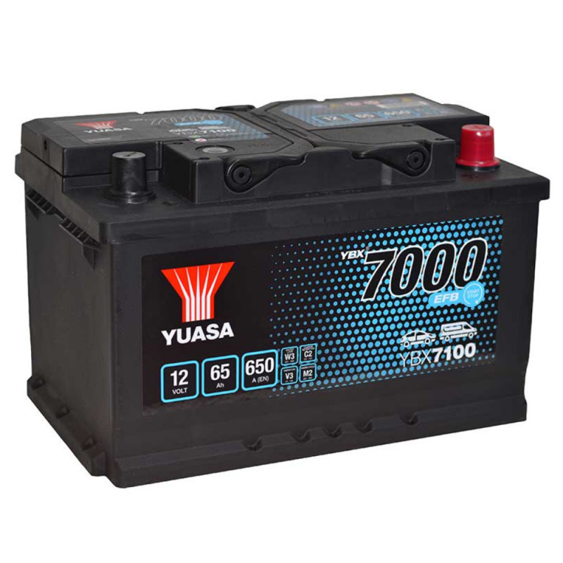 Akumulator Yuasa EFB 12V 65Ah 650A P+ YBX7100