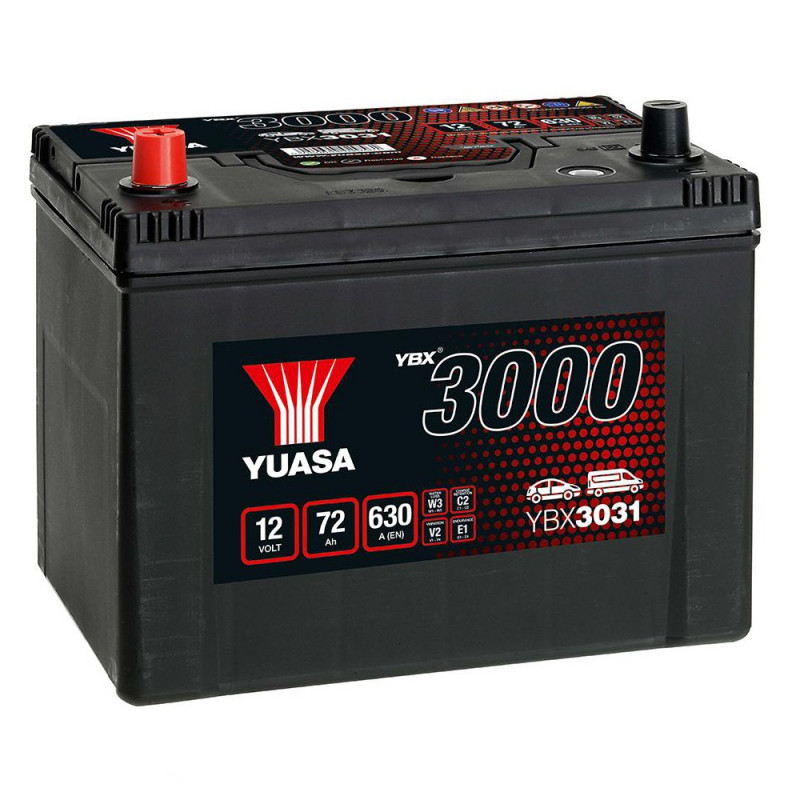 Akumulator Yuasa 12V 72Ah 630A L+ YBX3031