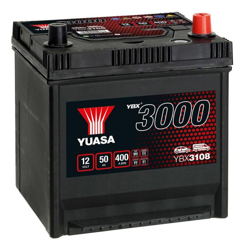 Akumulator Yuasa 12V 50Ah 400A P+ YBX3108