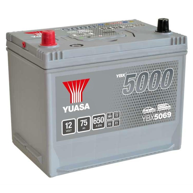 Akumulator Yuasa 12V 75Ah 650A L+ YBX5069