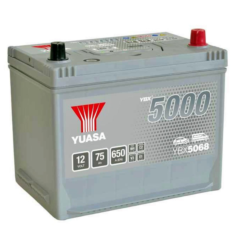 Akumulator Yuasa 12V 75Ah 650A P+ YBX5068