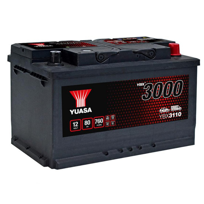 Akumulator Yuasa 12V 80Ah 760A P+ YBX3110