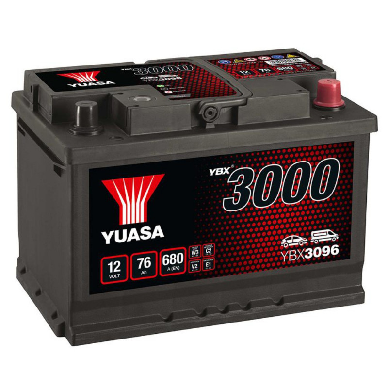 Akumulator Yuasa 12V 76Ah 680A P+ YBX3096