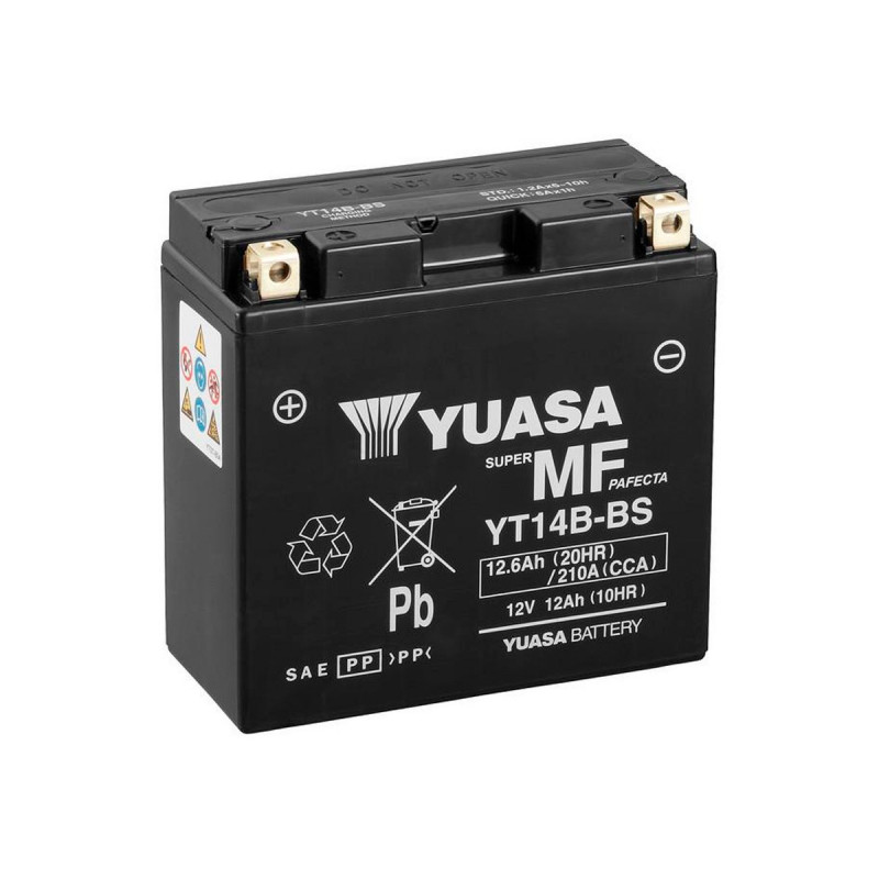 Akumulator Yuasa AGM 12V 12.6Ah 210A L+ YT14B-BS