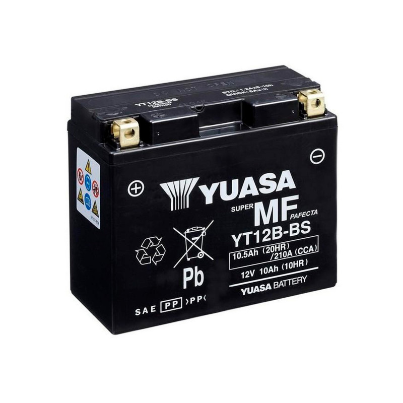 Akumulator Yuasa AGM 12V 10.5Ah 210A L+ YT12B-BS
