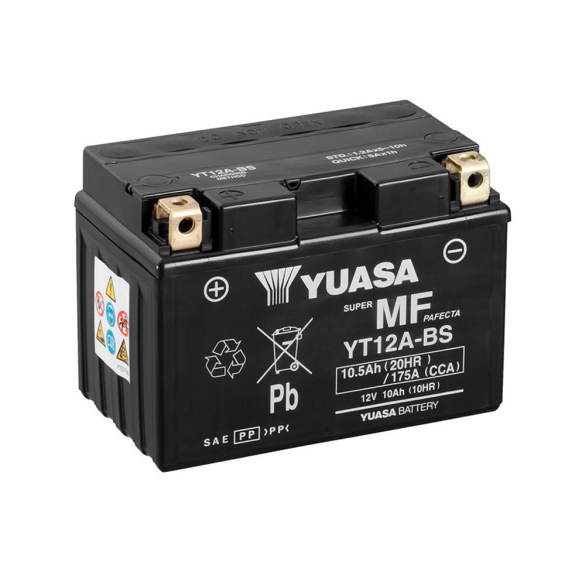 Akumulator Yuasa AGM 12V 10.5Ah 175A L+ YT12A-BS